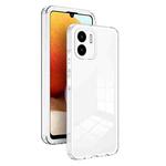 For Xiaomi Redmi A1+ / A2+ 3 in 1 Clear TPU Color PC Frame Phone Case(White)