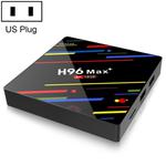 H96 Max+ 4K Ultra HD LED Display Media Player Smart TV Box with Remote Controller, Android 9.0, RK3328 Quad-Core 64bit Cortex-A53, 2GB+16GB, Support TF Card / USBx2 / AV / Ethernet, Plug Specification:US Plug