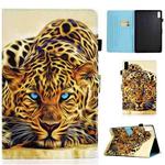 For Lenovo Tab P11 Gen 2 Sewing Thread Horizontal Painted Tablet Leather Case(Lion)
