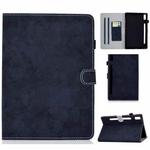 For Lenovo Tab P11 Pro Gen 2 Marble Style Cloth Texture PU Tablet Protective Case(Dark Blue)