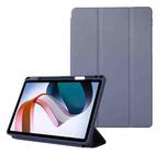 For Xiaomi Redmi Pad 10.61 Solid Color 3-folding Leather Tablet Case(Lavender Grey)