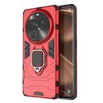 For OPPO Find X6 Pro Magnetic Ring Holder PC + TPU Phone Case(Red)