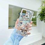 For Samsung Galaxy A34 5G High Translucent Electroplating Flower Pattern TPU + PC Phone Case(Ewha)