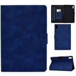 For Lenovo Tab M9 Cowhide Texture Horizontal Flip Tablet Leather Case(Blue)