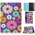 For Lenovo Tab M9 Sewing Thread Horizontal Painted Tablet Leather Case(Daisy)