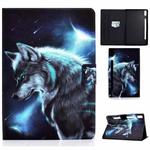For Lenovo Tab P11 Pro Gen 2 Colored Drawing Horizontal Flip Tablet Leather Case(Wolf)