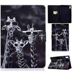 For Lenovo Tab P11 Gen 2 Colored Drawing Horizontal Flip Tablet Leather Case(Three Deer)