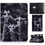 For Lenovo Tab P11 Pro Gen 2 Colored Drawing Horizontal Flip Tablet Leather Case(Three Deer)