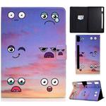 For Lenovo Tab P11 Pro Gen 2 Colored Drawing Horizontal Flip Tablet Leather Case(Expression)