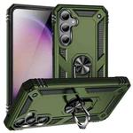 For Samsung Galaxy S23 FE 5G Shockproof TPU + PC Phone Case(Army Green)