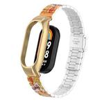 For Xiaomi Mi Band 8 Integrated Metal Case + Bamboo One-bead Buckle Watch Band(Lion Dance Boy)