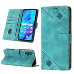 For Huawei nova 5T / Honor 20 Skin-feel Embossed Leather Phone Case(Green)