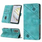 For Huawei nova 10 Skin-feel Embossed Leather Phone Case(Green)