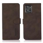 For Motorola ThinkPhone 5G KHAZNEH Matte Texture Leather Phone Case(Brown)