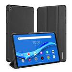 For Lenovo Tab M10 Plus DUX DUCIS Domo Series Horizontal Flip Magnetic PU Leather Case with Three-folding Holder & Wake-up / Sleep Function(Black)