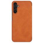 For Samsung Galaxy A34 5G NILLKIN QIN Series Crazy Horse Texture Leather Case(Brown)