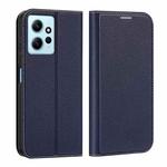 For Xiaomi Redmi Note 12 4G Global DUX DUCIS Skin X2 Series Horizontal Flip Leather Phone Case(Blue)