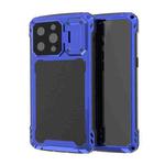 For iPhone 14 Pro RedPepper Silver Shield Series All-inclusive Lens Metal Phone Case(Blue)