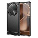 For OPPO Find X6 5G Brushed Texture Carbon Fiber TPU Phone Case(Black)