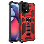 For Motorola Moto G Stylus 5G 2023 Shockproof TPU + PC Magnetic Phone Case with Holder(Red)
