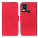 For Nokia C22 4G KHAZNEH Retro Texture Flip Leather Phone Case(Red)