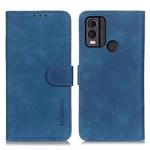 For Nokia C22 4G KHAZNEH Retro Texture Flip Leather Phone Case(Blue)