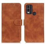 For Nokia C22 4G KHAZNEH Retro Texture Flip Leather Phone Case(Brown)