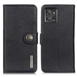 For Motorola ThinkPhone 5G KHAZNEH Cowhide Texture Flip Leather Phone Case(Black)