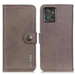 For Motorola ThinkPhone 5G KHAZNEH Cowhide Texture Flip Leather Phone Case(Khaki)