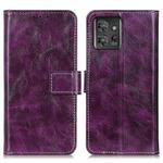 For Motorola ThinkPhone 5G Retro Crazy Horse Texture Leather Phone Case(Purple)