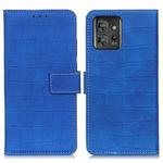 For Motorola ThinkPhone 5G Magnetic Crocodile Texture Leather Phone Case(Blue)
