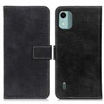 For Nokia C12 4G Magnetic Crocodile Texture Leather Phone Case(Black)
