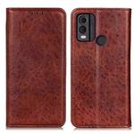 For Nokia C12 4G Magnetic Crazy Horse Texture Leather Phone Case(Brown)