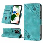 For Xiaomi Poco X5 Pro 5G/Redmi Note 12 Pro Speed Skin-feel Embossed Leather Phone Case(Green)