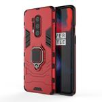 For OnePlus 8 Pro PC + TPU Anti-fall Protective Case with Ring Holder(Red)