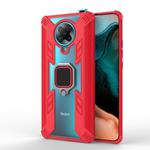 For Xiaomi Redmi K30 Pro PC + TPU Anti-fall Protective Case with Invisible Ring Holder(Red)
