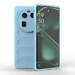 For OPPO Find X6 5G Magic Shield TPU + Flannel Phone Case(Light Blue)