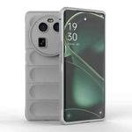 For OPPO Find X6 5G Magic Shield TPU + Flannel Phone Case(Grey)