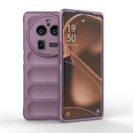 For OPPO Find X6 Pro 5G Magic Shield TPU + Flannel Phone Case(Purple)