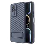 For Xiaomi Redmi K60E Wavy Texture TPU Phone Case with Lens Film(Royal Blue)