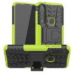 For Motorola Moto G Power Tire Texture Shockproof TPU + PC Protective Case with Holder(Green)