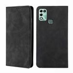 For Infinix Hot 11 Play Skin Feel Magnetic Horizontal Flip Leather Phone Case(Black)