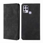 For Infinix Hot 11 RU Version Skin Feel Magnetic Horizontal Flip Leather Phone Case(Black)
