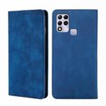 For Infinix Hot 11 RU Version Skin Feel Magnetic Horizontal Flip Leather Phone Case(Blue)