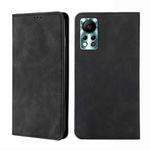 For Infinix Hot 11s NFC Skin Feel Magnetic Horizontal Flip Leather Phone Case(Black)