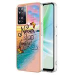 For OnePlus Nord N300 / OPPO A57 4G 2022 / Realme Narzo 50 5G Global / OPPO K10 5G Global Electroplating IMD TPU Phone Case(Dream Butterfly)