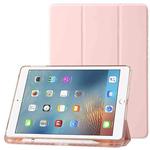 Clear Acrylic Leather Tablet Case For iPad Air 2 / Air / 9.7 2018 / 9.7 2017(Pink)