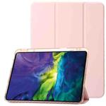 Clear Acrylic Leather Tablet Case For iPad Pro 11 2022/ 2021 / 2020 / 2018/ Air 10.9 2022 / 2020(Pink)