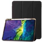 Clear Acrylic Leather Tablet Case For iPad Air 13 2024 / Pro 12.9 2022/ 2021 / 2020 / 2018(Black)