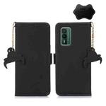 For Nokia XR21 Genuine Leather Magnetic RFID Leather Phone Case(Black)